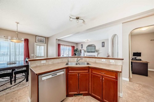 292 Taralake Terrace Ne, Calgary, AB - Indoor Photo Showing Kitchen With Double Sink
