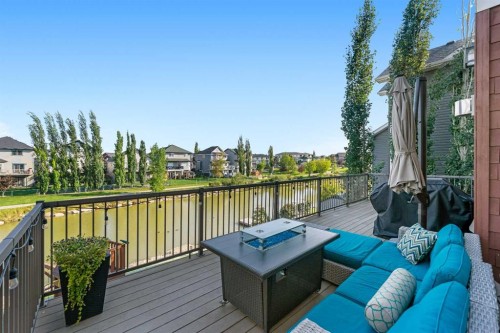 2233 Bayside Circle Sw, Airdrie, AB - Outdoor With Deck Patio Veranda With Exterior