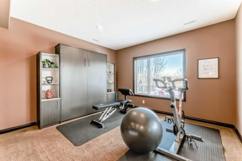 135 Autumn Close Se, Calgary, AB - Indoor Photo Showing Gym Room