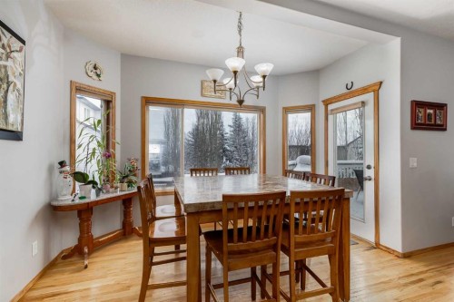 144 Bow Ridge Drive, Cochrane, AB - Indoor Photo Showing Dining Room