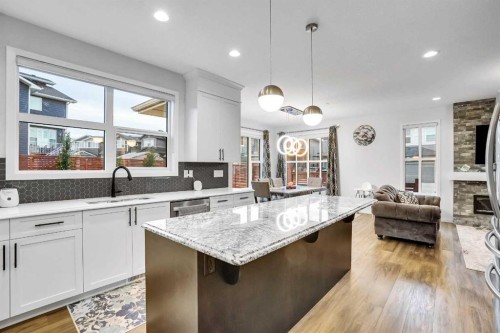 41 Howse Heights Ne, Calgary, AB - Indoor Photo Showing Kitchen With Upgraded Kitchen