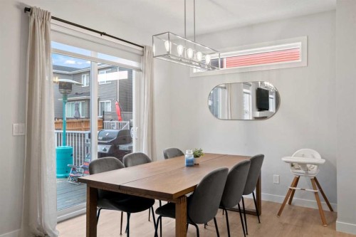 21 Seton Parade Se, Calgary, AB - Indoor Photo Showing Dining Room
