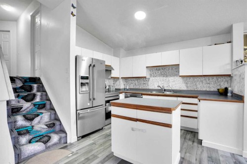 63 Martinbrook Road Ne, Calgary, AB - Indoor Photo Showing Kitchen With Stainless Steel Kitchen