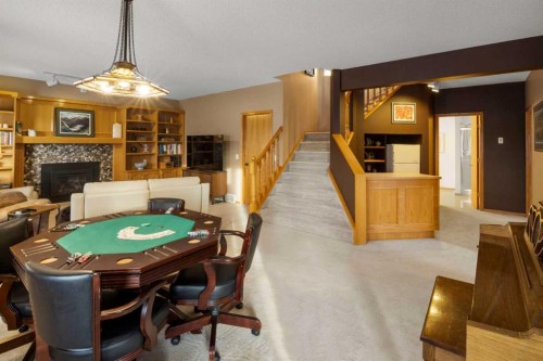 2331 Morris Crescent Se, Airdrie, AB - Indoor With Fireplace