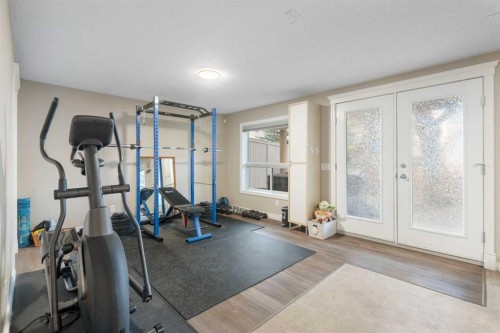 124 Cresthaven Place Sw, Calgary, AB - Indoor Photo Showing Gym Room