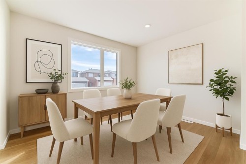 32 Creekside Rise Sw, Calgary, AB - Indoor Photo Showing Dining Room