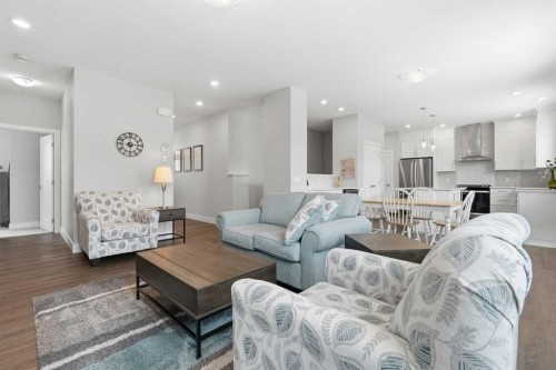 204-20 Silverado Crest Park Sw, Calgary, AB - Indoor Photo Showing Living Room