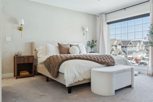 206 Riviera View, Cochrane, AB - Indoor Photo Showing Bedroom