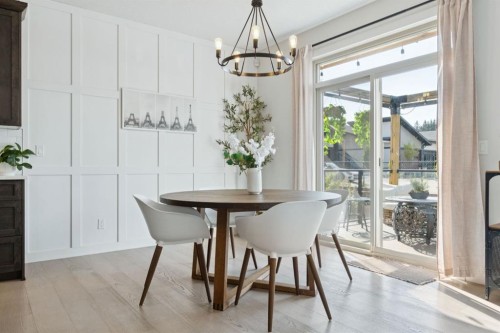 206 Riviera View, Cochrane, AB - Indoor Photo Showing Dining Room