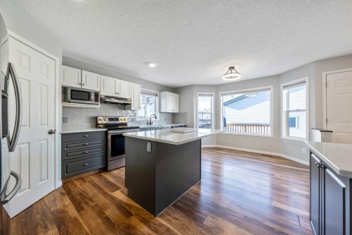 55 Mt Apex Green Se, Calgary, AB - Indoor Photo Showing Kitchen With Upgraded Kitchen