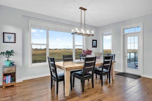 264 Boulder Creek Crescent Se, Langdon, AB - Indoor Photo Showing Dining Room