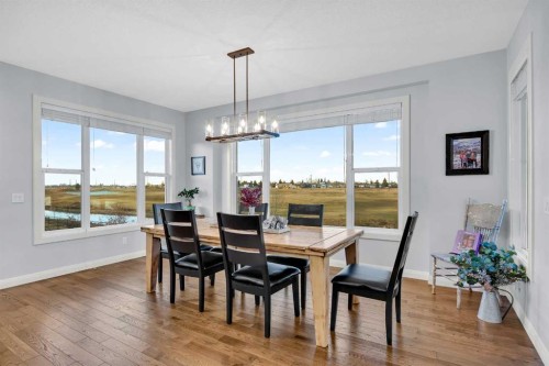 264 Boulder Creek Crescent Se, Langdon, AB - Indoor Photo Showing Dining Room