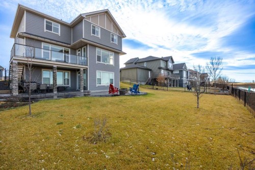 264 Boulder Creek Crescent Se, Langdon, AB - Outdoor With Deck Patio Veranda