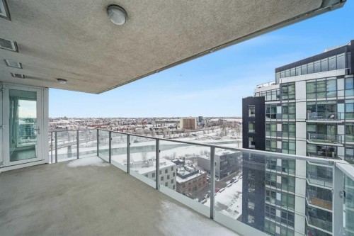 1505-519 Riverfront Avenue Se, Calgary, AB - Outdoor With Balcony With View With Exterior
