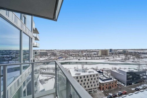 1505-519 Riverfront Avenue Se, Calgary, AB - Outdoor With Balcony With View