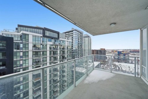 1505-519 Riverfront Avenue Se, Calgary, AB - Outdoor With Balcony With View With Exterior