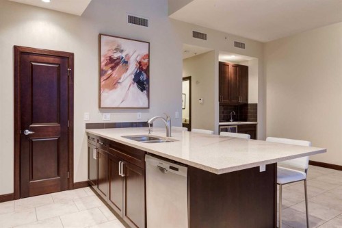 3004-211 13 Avenue Se, Calgary, AB - Indoor Photo Showing Kitchen With Double Sink