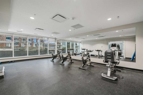 202-1320 1 Street Se, Calgary, AB - Indoor Photo Showing Gym Room