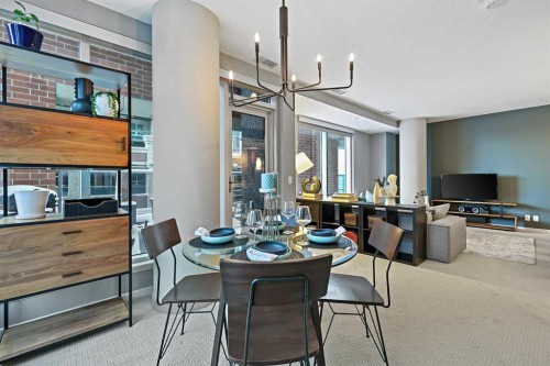 202-1320 1 Street Se, Calgary, AB - Indoor Photo Showing Dining Room
