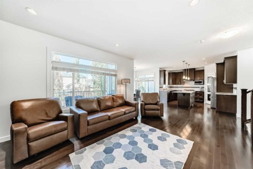 136 Aspenmere Close, Chestermere, AB - Indoor Photo Showing Living Room