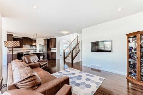136 Aspenmere Close, Chestermere, AB - Indoor Photo Showing Living Room
