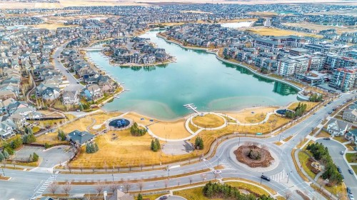 318-20 Mahogany Mews Se, Calgary, AB - Outdoor With Body Of Water With View