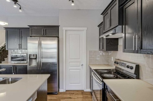 216 Copperpond Green Se, Calgary, AB - Indoor Photo Showing Kitchen With Double Sink With Upgraded Kitchen