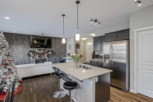 216 Copperpond Green Se, Calgary, AB - Indoor Photo Showing Kitchen With Double Sink With Upgraded Kitchen