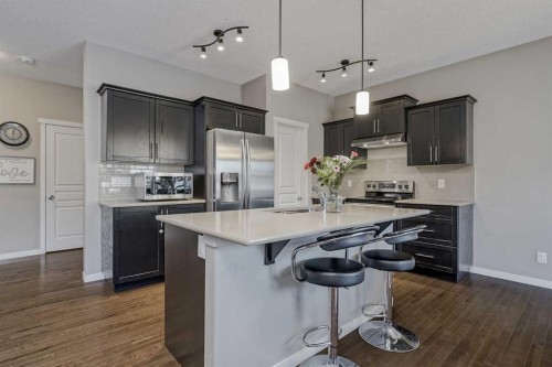 216 Copperpond Green Se, Calgary, AB - Indoor Photo Showing Kitchen With Upgraded Kitchen