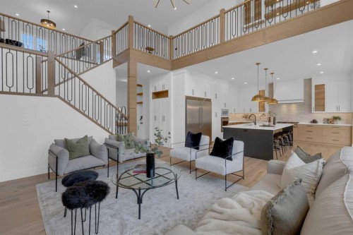 1432 Coopers Landing Sw, Airdrie, AB - Indoor Photo Showing Living Room