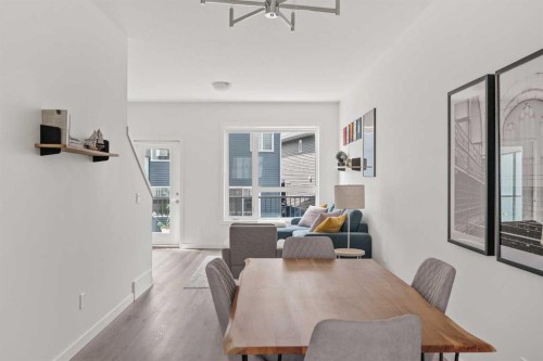 405-301 Redstone Boulevard Ne, Calgary, AB - Indoor Photo Showing Dining Room