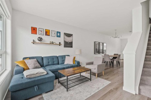 405-301 Redstone Boulevard Ne, Calgary, AB - Indoor Photo Showing Living Room