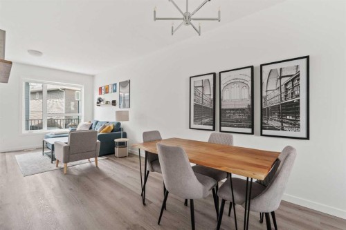 405-301 Redstone Boulevard Ne, Calgary, AB - Indoor Photo Showing Dining Room