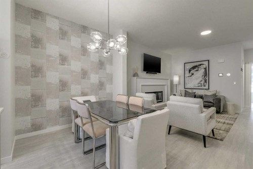 80 Lucas Common Nw, Calgary, AB - Indoor With Fireplace