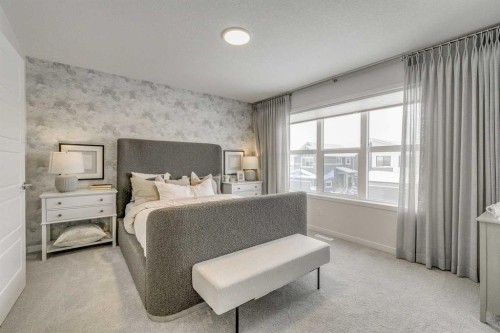 80 Lucas Common Nw, Calgary, AB - Indoor Photo Showing Bedroom