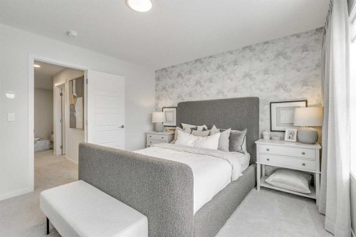 80 Lucas Common Nw, Calgary, AB - Indoor Photo Showing Bedroom