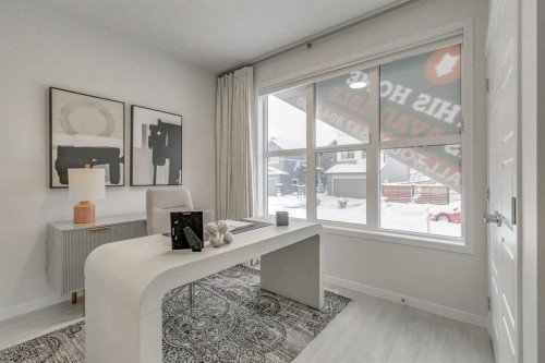 80 Lucas Common Nw, Calgary, AB - Indoor Photo Showing Office