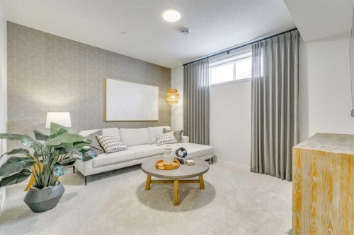 227 Lucas Common Nw, Calgary, AB - Indoor Photo Showing Living Room