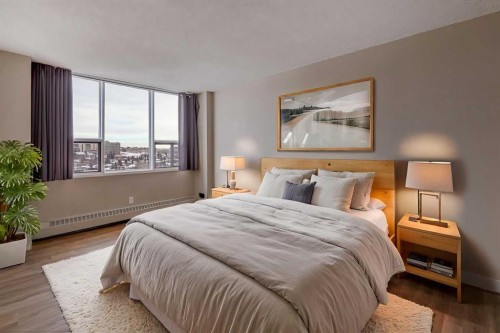 1501-145 Point Drive Nw, Calgary, AB - Indoor Photo Showing Bedroom