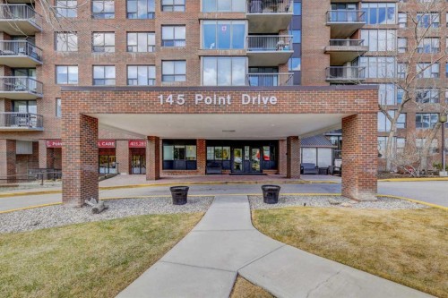 1501-145 Point Drive Nw, Calgary, AB - Outdoor With Balcony With Facade