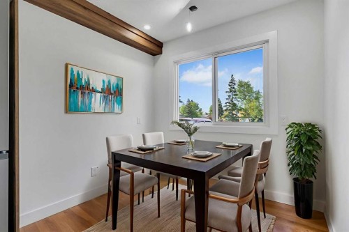 4311 7A Avenue Se, Calgary, AB - Indoor Photo Showing Dining Room