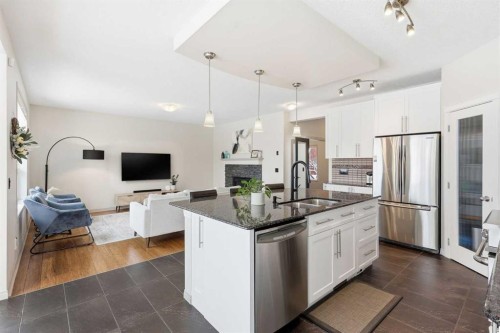 9 Sage Hill Landing Nw, Calgary, AB - Indoor Photo Showing Kitchen With Upgraded Kitchen