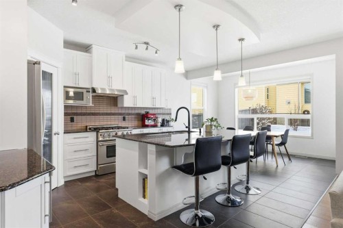 9 Sage Hill Landing Nw, Calgary, AB - Indoor Photo Showing Kitchen With Upgraded Kitchen