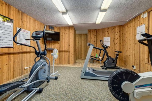 325-2425 90 Avenue Sw, Calgary, AB - Indoor Photo Showing Gym Room