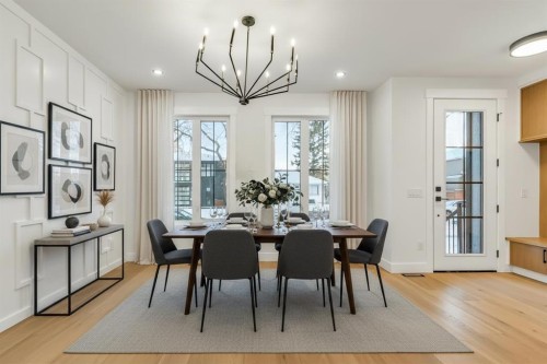 642 25 Avenue Nw, Calgary, AB - Indoor Photo Showing Dining Room
