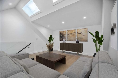 13016 Lake Twintree Road Se, Calgary, AB - Indoor Photo Showing Living Room