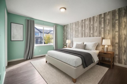 384 Copperpond Landing Se, Calgary, AB - Indoor Photo Showing Bedroom