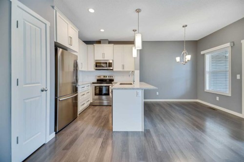 384 Copperpond Landing Se, Calgary, AB - Indoor Photo Showing Kitchen With Stainless Steel Kitchen