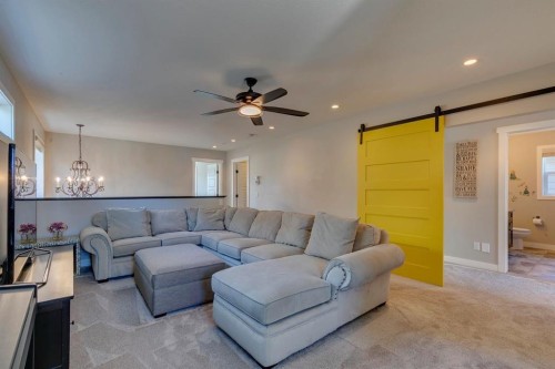 119 Marquis Crescent Se, Calgary, AB - Indoor Photo Showing Living Room