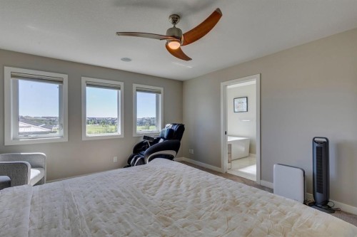 119 Marquis Crescent Se, Calgary, AB - Indoor Photo Showing Bedroom